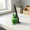 Plastic Novelty Frog Pen Stand Unique Frog Stationery Holder  Stationery Display