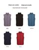 2024 Men's Lightweight Down Vest - Casual Sleeveless, Short Stand Collar, Plus Size Autumn/Winter Outerwear