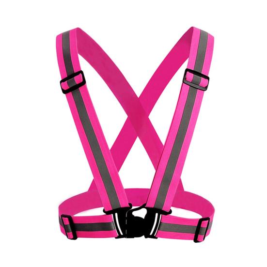 Adjustable Safety Reflective Vest Straps Jacket Night Running Cycling Sport Gear