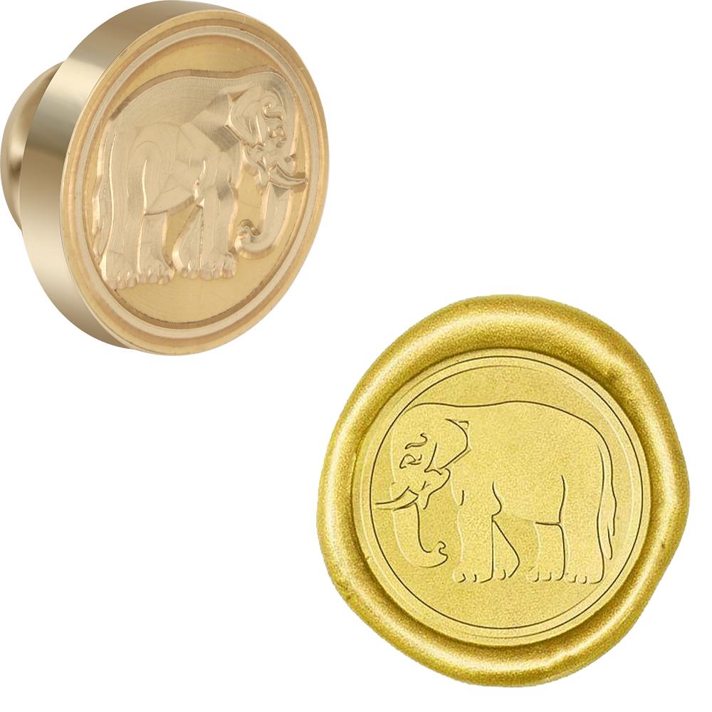 Lion, Crab, Snake, Elephant, Dragon Wax Seal Stamp Retro Sealing Wax Stamp Animals Collection 25mm Removable Brass Head for Enve