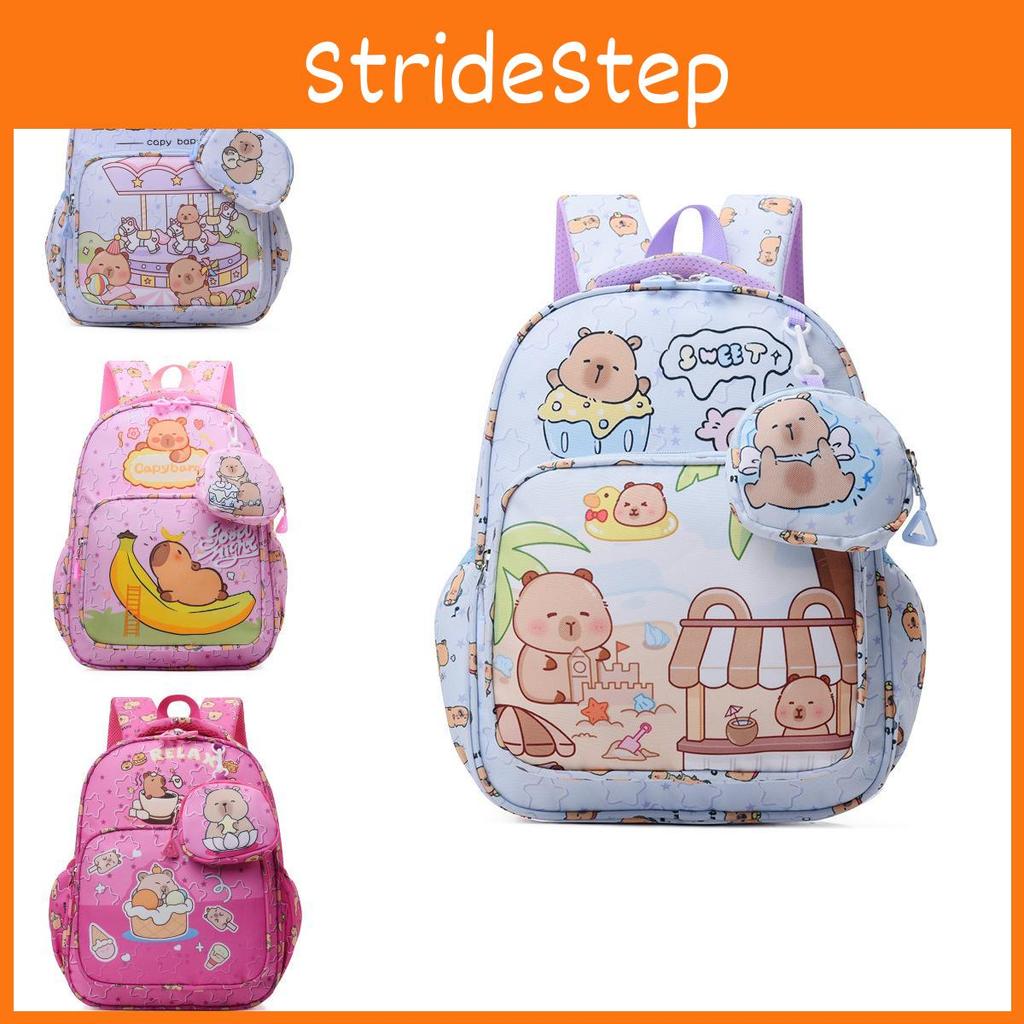 And Stylish Cute Capybara Kids Backpack For Nursery School With Comfortable Straps And Nylon Material