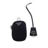Prada 1BH046 Bolsa de Ombro preto/NERO Nylon/couro Mulheres