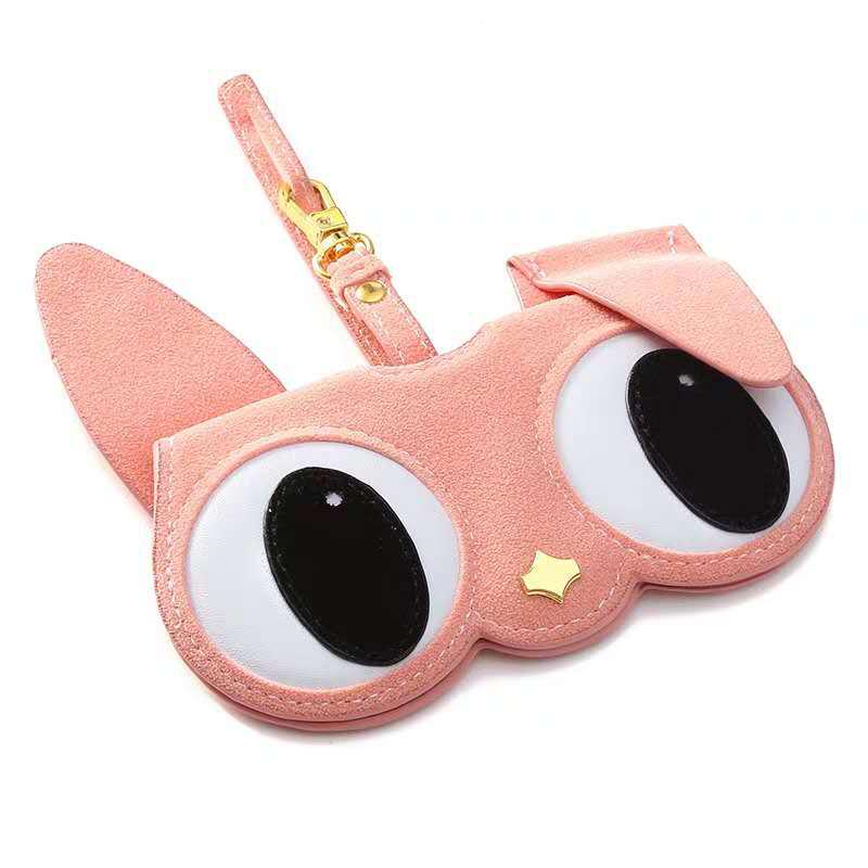 PU Leather Sunglasses Case with Hook Pendant - Trendy TikTok Style for On-the-Go