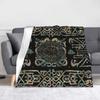 Tree of Life Yggdrasil Blanket Flannel Autumn Valhalla Viking Breathable Super Soft Throw Blankets for Bedding Office Bedspread