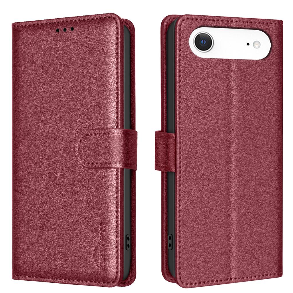 For iPhone Air Leather Case BINFEN COLOR BF32 Wallet RFID Blocking Phone Cover