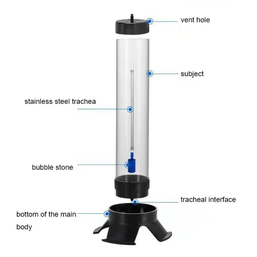 Abnehmbarer Artemia-Eier-Inkubator Kunststoff-Fischeier-Eimer für Aquarium Salinenkrebse