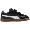 Puma Club II Era Suede Leather Comfortable Soft Low Top Kids Skate Shoes Kids sneaker Black White 402307-01
