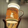 Tiger Totem Retro Bone China Mug with Lid – Coffee Cup Gift Set