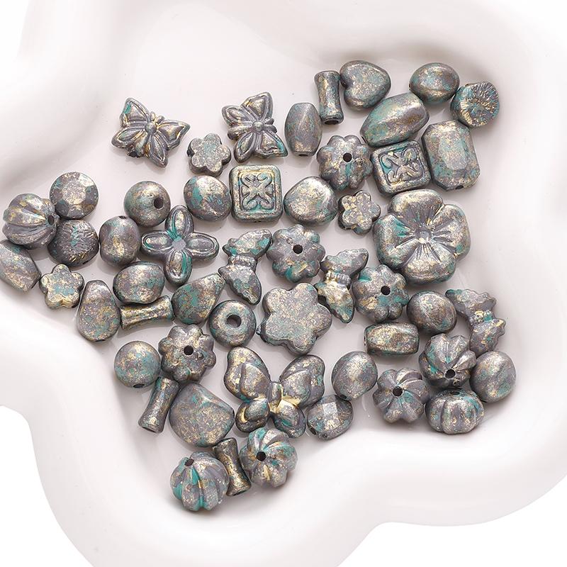 10g/bag 5-20mm Acrylic Imitation Picasso Blend Beads DIY Bracelet Necklace Earrings Jewelry Accessories