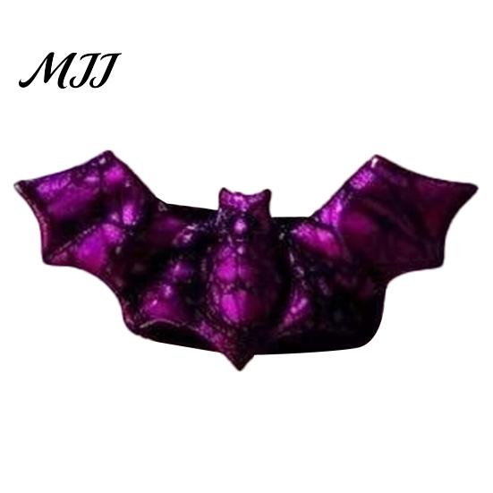 Bat Shape Window Drapes Holders Halloween Curtain Tieback, Glossy Holder, Gothic Haunted House Theme Party Supplies Drapery Holdback for Home