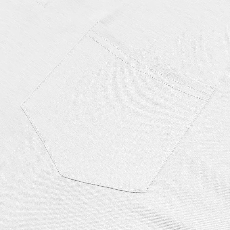 Mens Long Sleeve Henley Shirt Loose Fit Pocket Tee For Spring Autumn