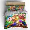 Vivid tropical bird paradise Bedding sets Duvet cover sets Duvet covers Pillowcases(1*Duvet Cover 2*Pillowcases without duvet insert)