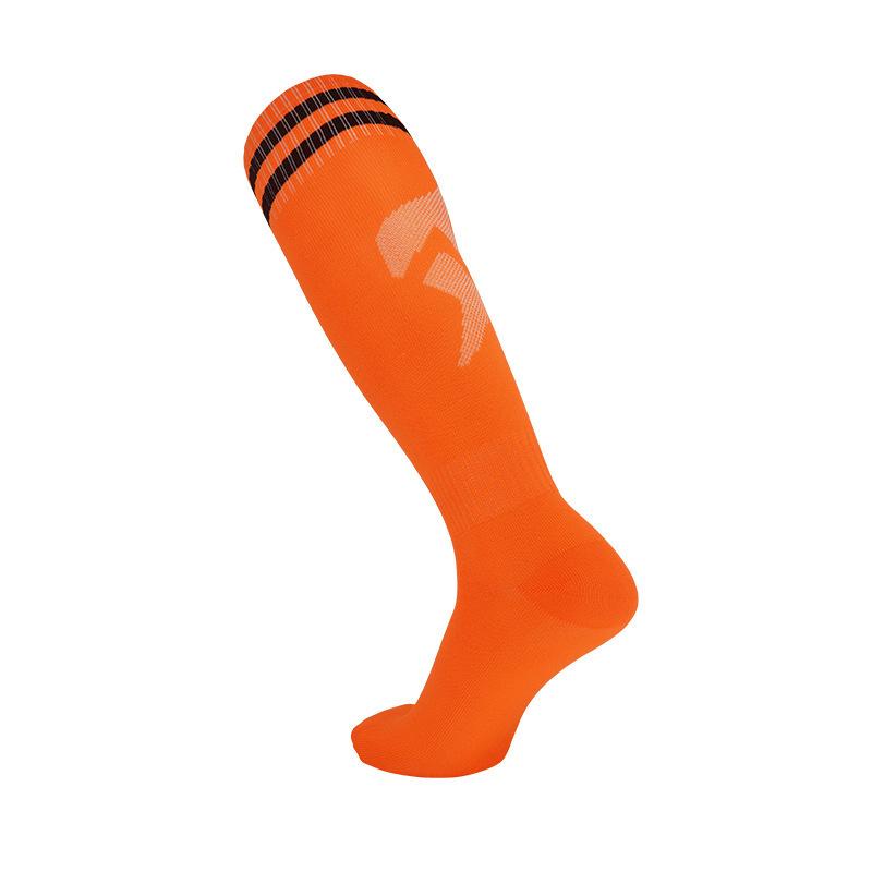 

Thin Striped Adult Football Socks Children S Sports Socks Summer Breathable Sweat-Absorbing Knee Socks Adult code (39-44) помаранчевий