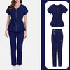 Ladies' Comfortable And Casual Solid Color Short Sleeved Pants Protective Suit Set
