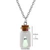 Spirits In A Bottle Pendant Necklace Halloween Adjustable Length Clavicular Chains Women Men Costume Accessory Jewelry