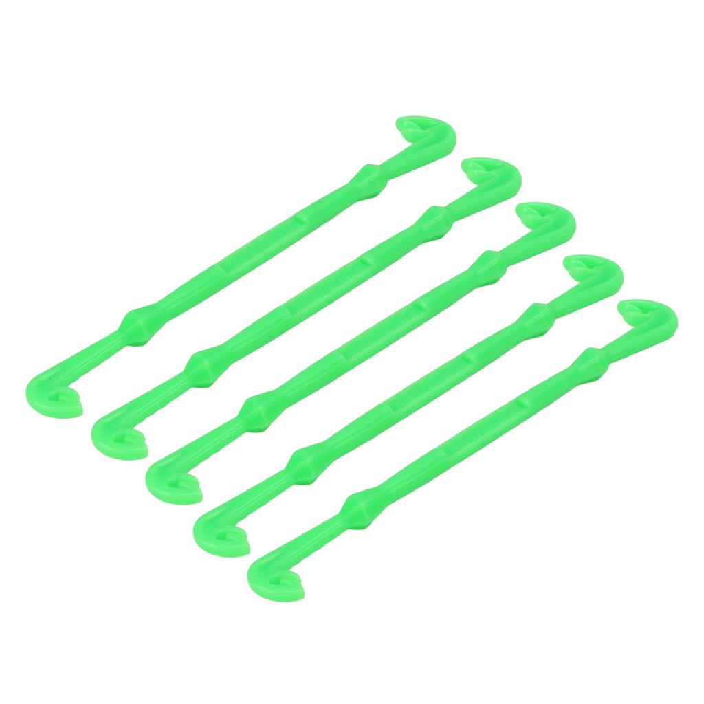 5Pcs Portable Fishing Line Knot Tool Green Plastic Hook Knot Tying Tool Fishing Gear