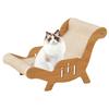Cat Lounger Scratcher Kittens Scratching Recliner Sofa Multi-Functional Sisal Scratcher Bed for Indoor Scratching Pad Cat Chair