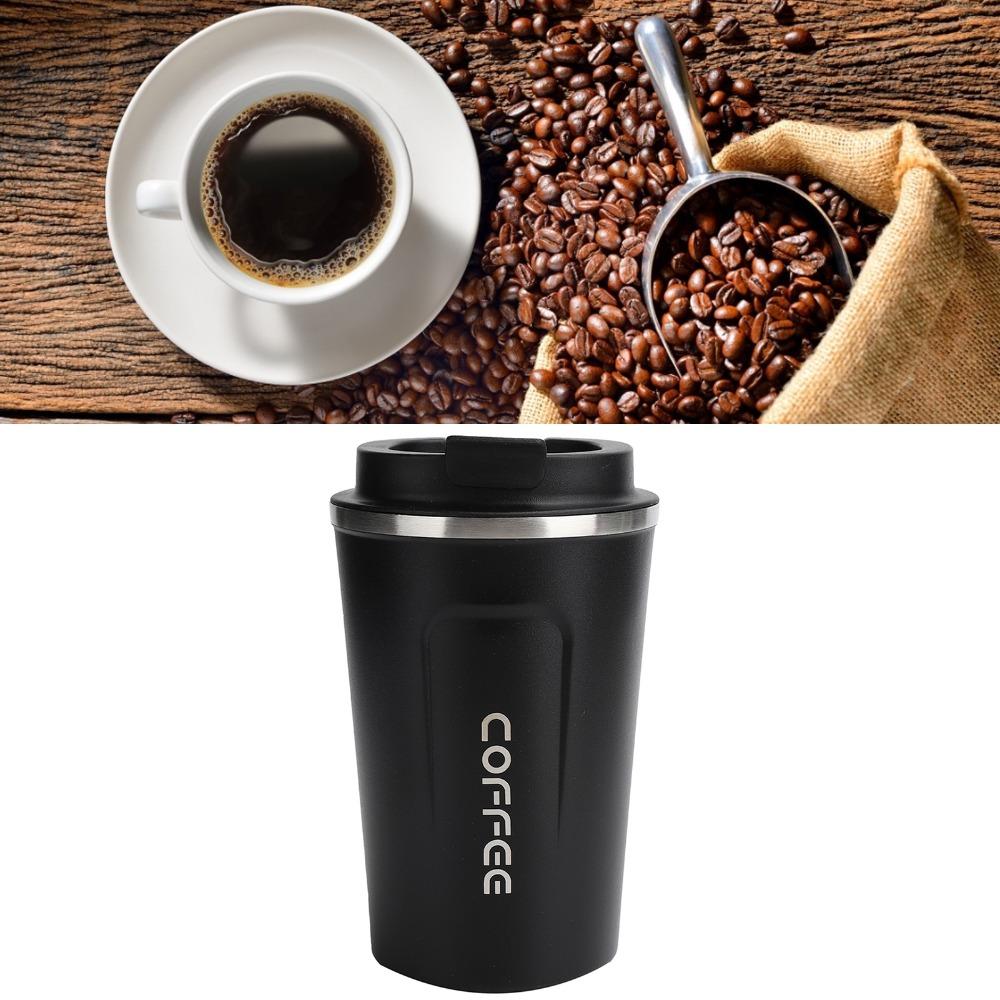 Double-Wall Insulation Vacuum Insulated Coffee Mug 380ml Capacity Car Coffee Cup Outdoor Travel