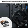 DC12V PWM Speed Controller Fan Speed Governor 2-3 Wire Computer Temperature Control Switch for PC CPU Cooler Fan Alarm