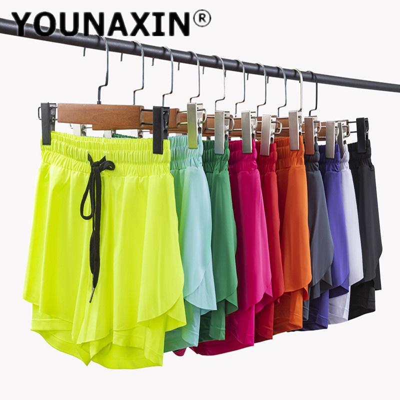 Women's Tennis Culottes Yoga Fitness Skirt Anti Glare Training Athletic Running Girl's Sports Shorts Lining Pants Golf Workout Skirts S M L XL