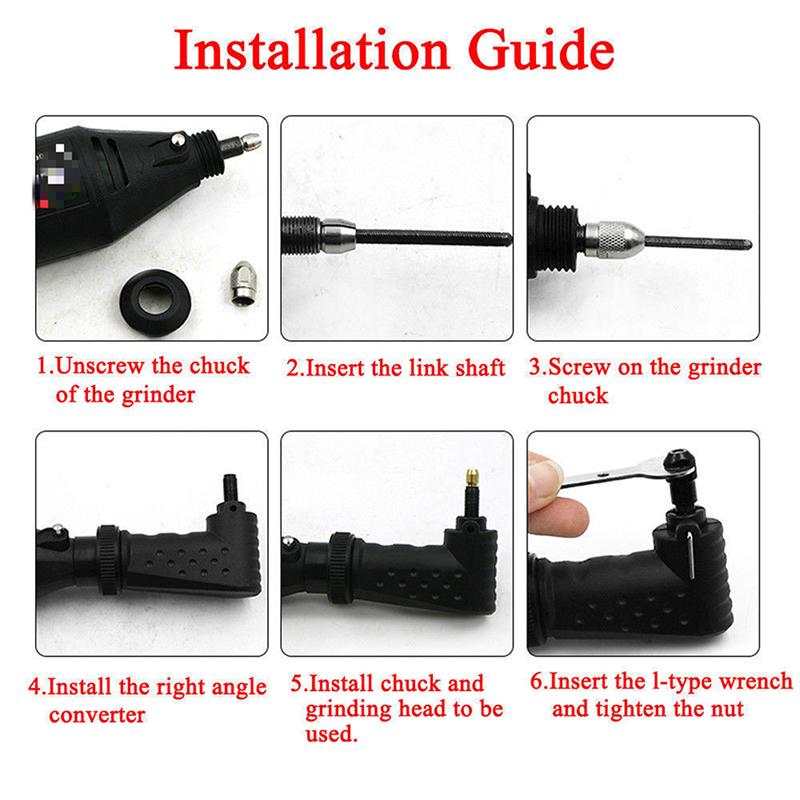 Right Angle Converter Attachment Kit For Dremel Tool Accessories Rotary Tool