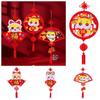 Chinese Style Snake Year Fu Character Pendant DIY Toy Spring Festival Supplies  Spring Festival