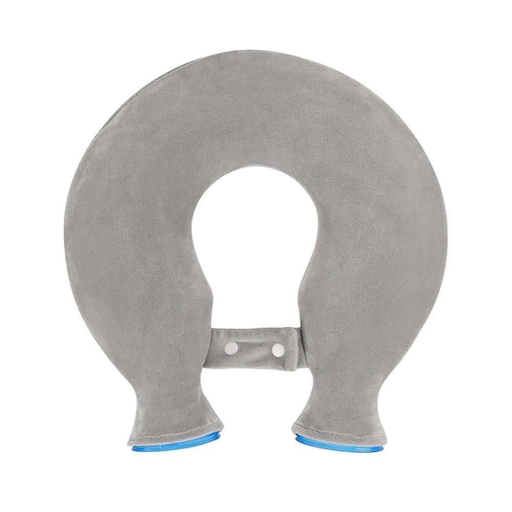 

High Quality Water-filled U-type Neck Warmer Neck-hanging Neck Hot Compress Hand Warmer Explosion-proof Hot Water Bottle сірий