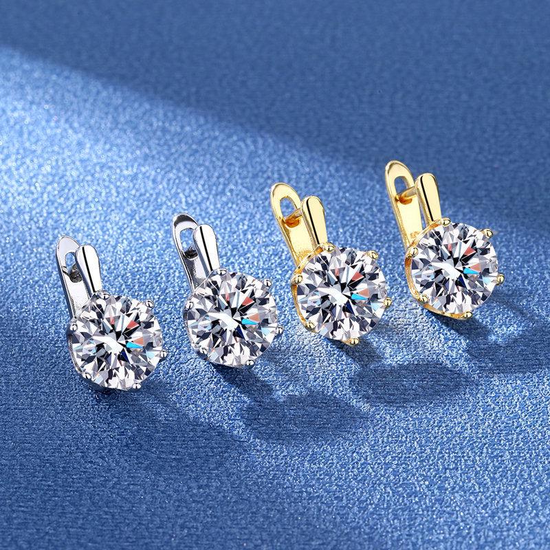 European and American Diamond Earrings: Main Stones, Trendy Zircon Ear Clips, Ear Studs
