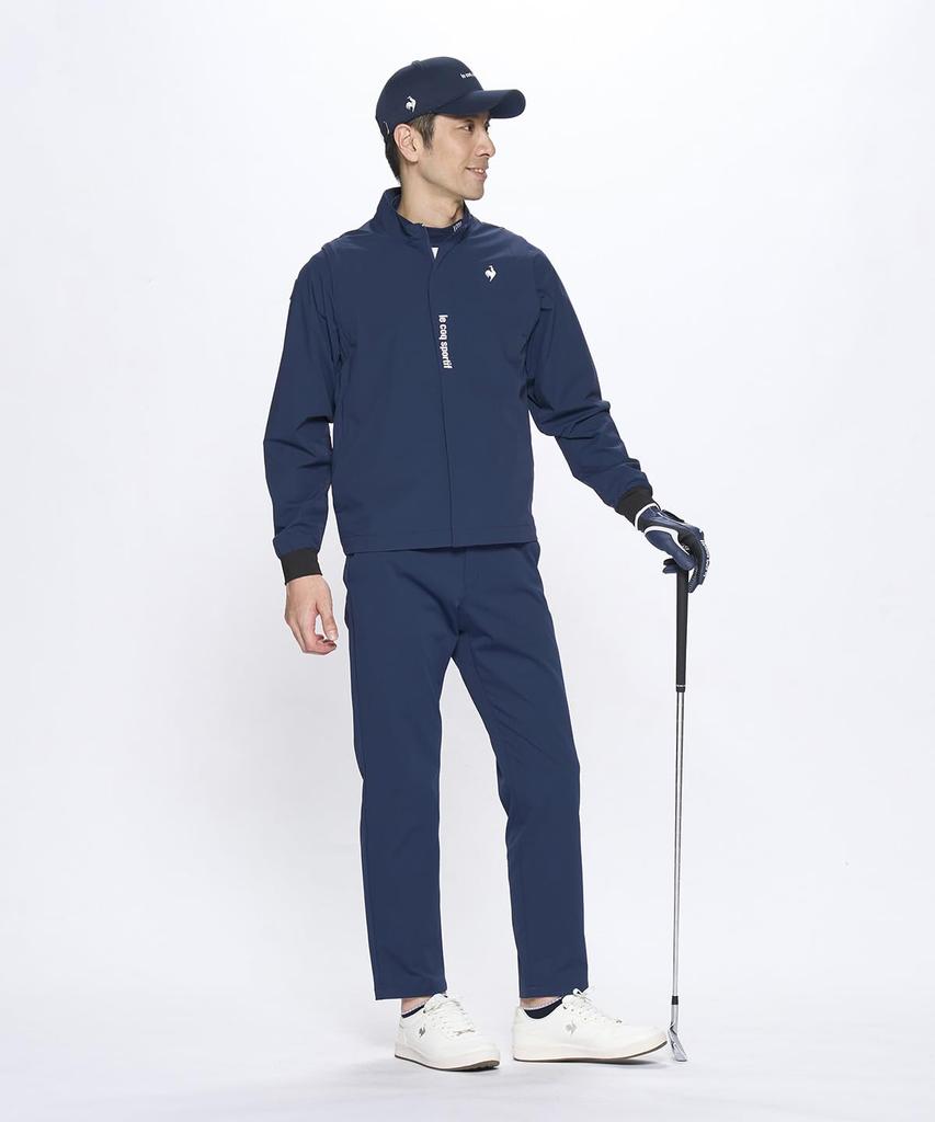 Coq Sportif Blouson Stretch Sleeves Detachable Water Repellent Windproof Golf LG5SWB01M NV00 LL [Le Golf] [NEW BASIC] Men's (Navy)