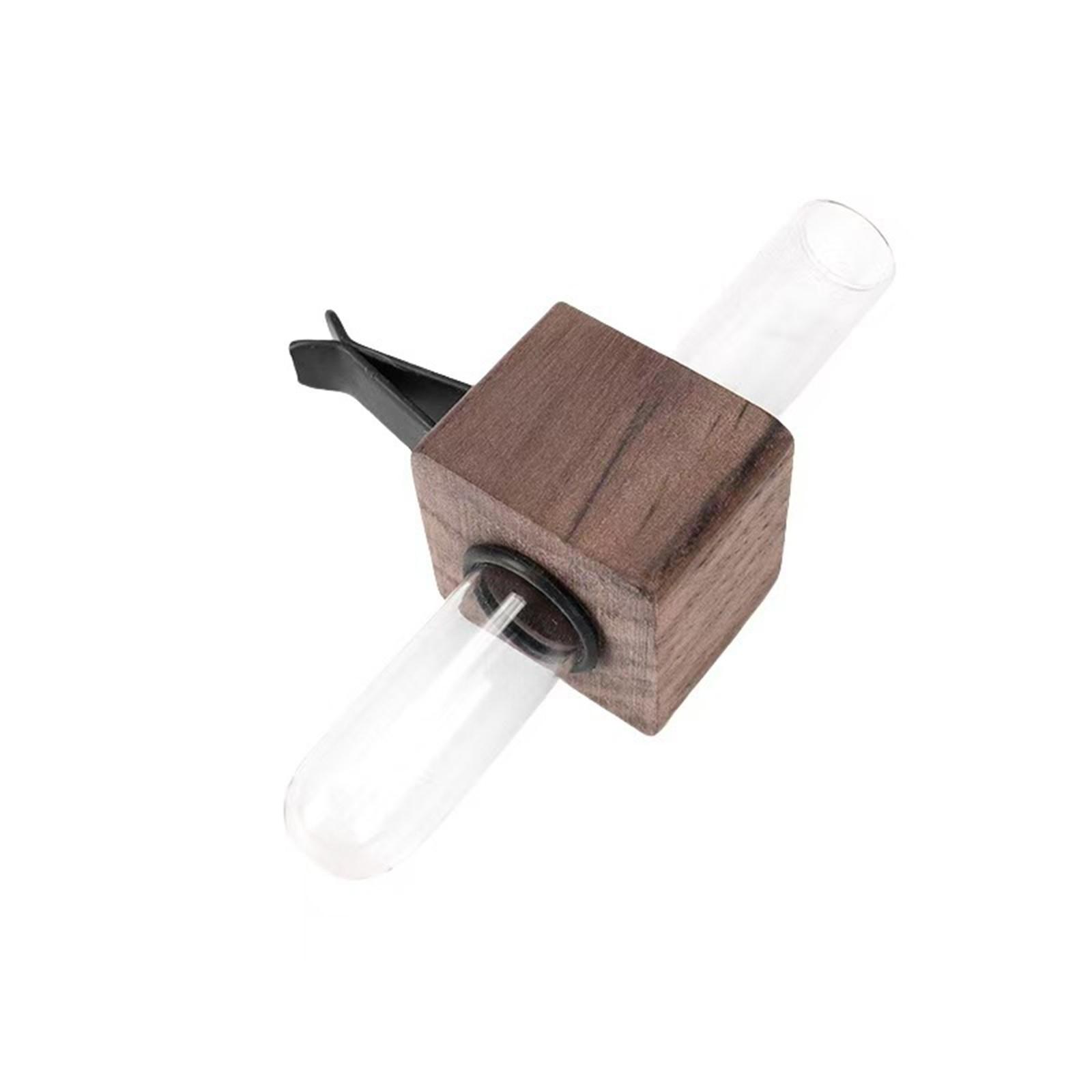 

Цветочный горшок из цельного дерева, креативная ваза для цветов, украшение, украшение для автомобиля, ароматерапия, пустая бутылка, сухая ваза, украшение на стену One Size светло-коричневого