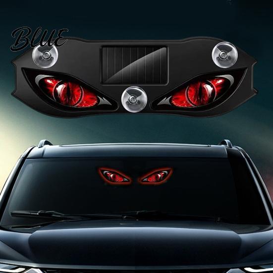 Auto Innenraum Ambientebeleuchtung Solare Dämonenauge Auto Fensterlicht Wasserdicht Kabellos Dynamisches Warnzeichen mit Saugnapf Neon Stil Nachtlampe Becher USB