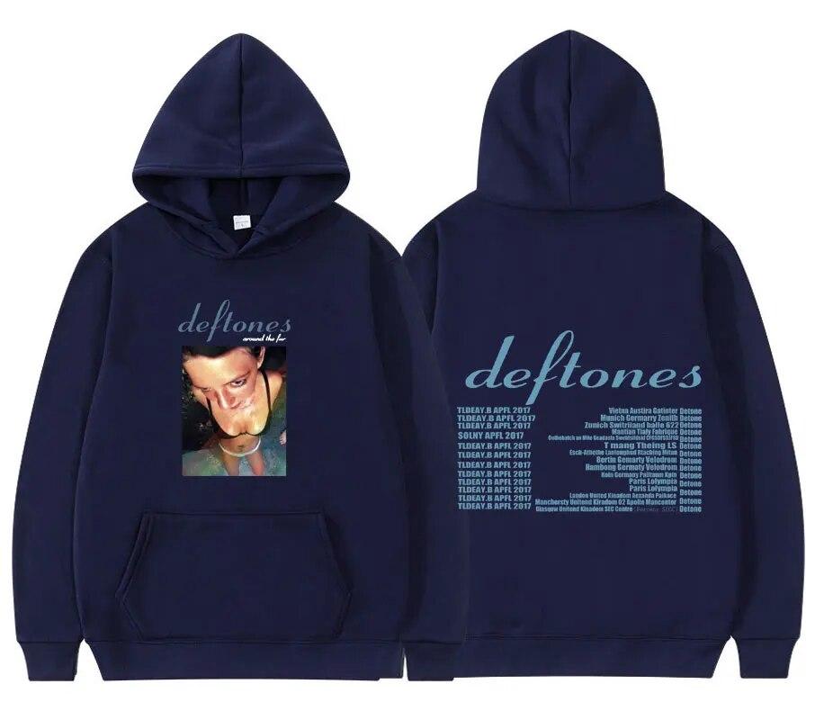 Deftones Around The Fur Tour Band Concert Hanorac unisex Hip Hop Pulover Hanorac unisex Moda femei y2k Hanorac Unisex Streetwea Unisex