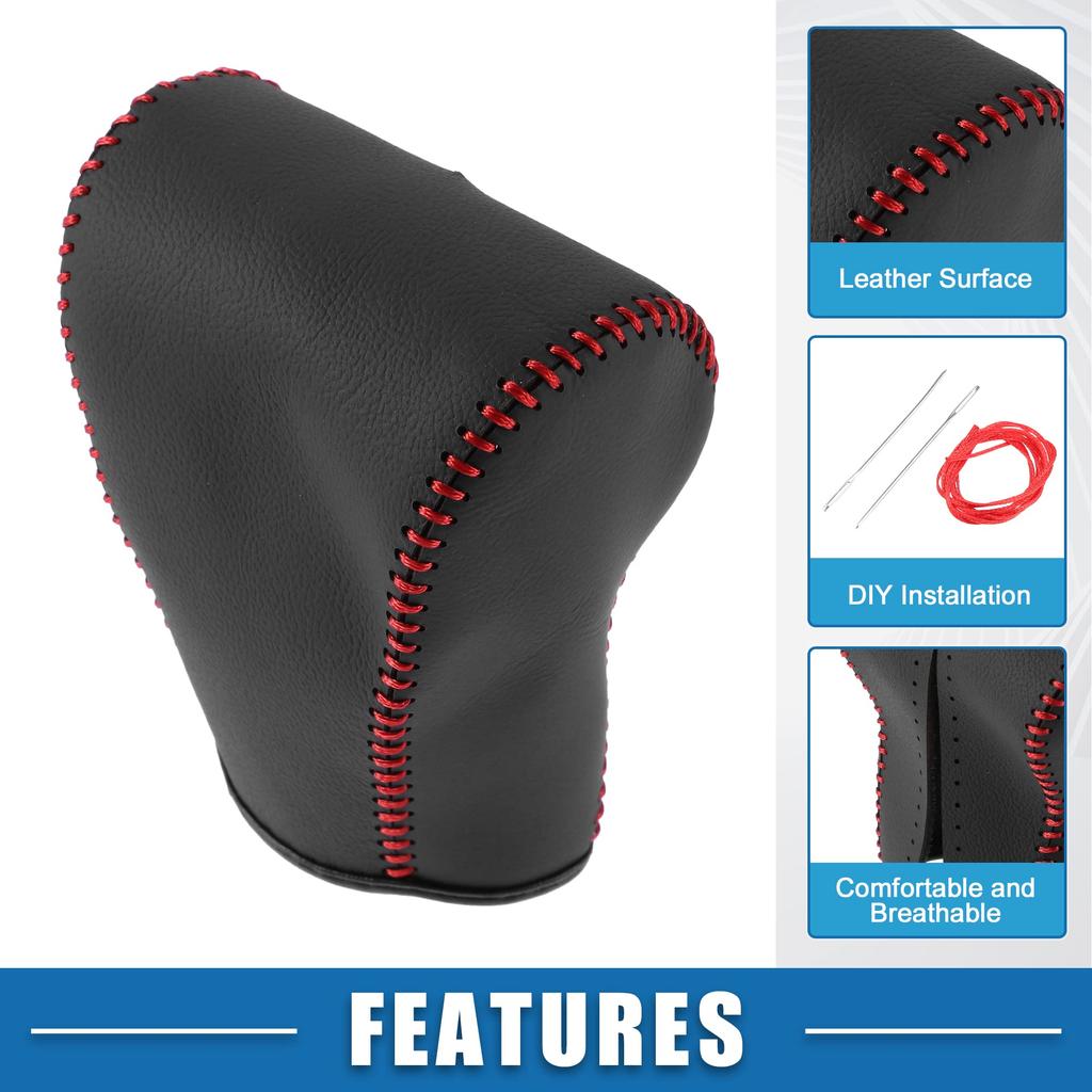 A ABSOPRO Speed Shift Knob Cover Automatic Transmission Lever Red