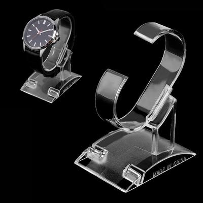 Clear Watch Rack C-type Watch Storage Holder Universal Bangle Cuff Bracelet Organizer
