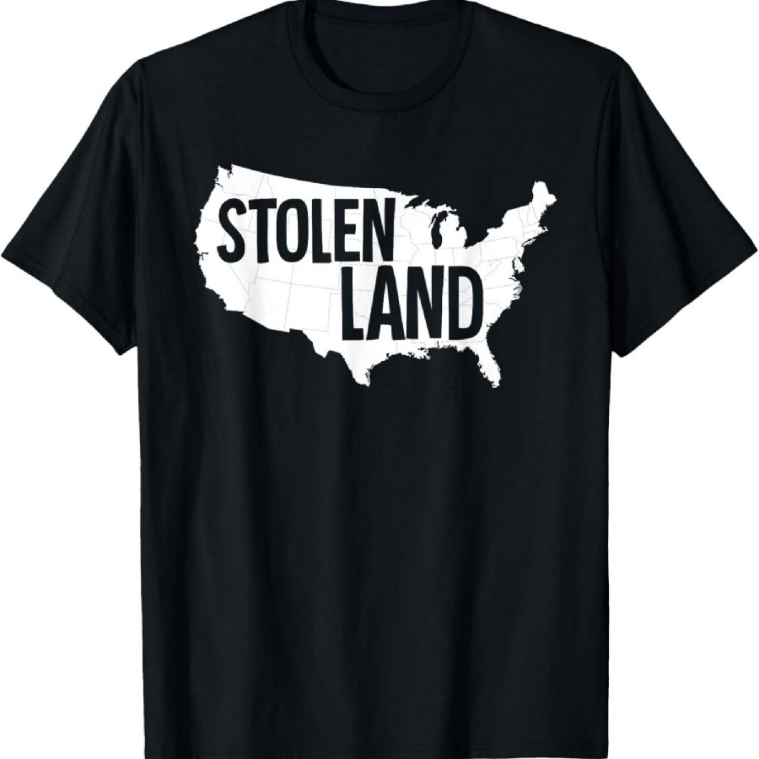 

Native American Indigenous Stolen Land T-Shirt XXXXXL чорний