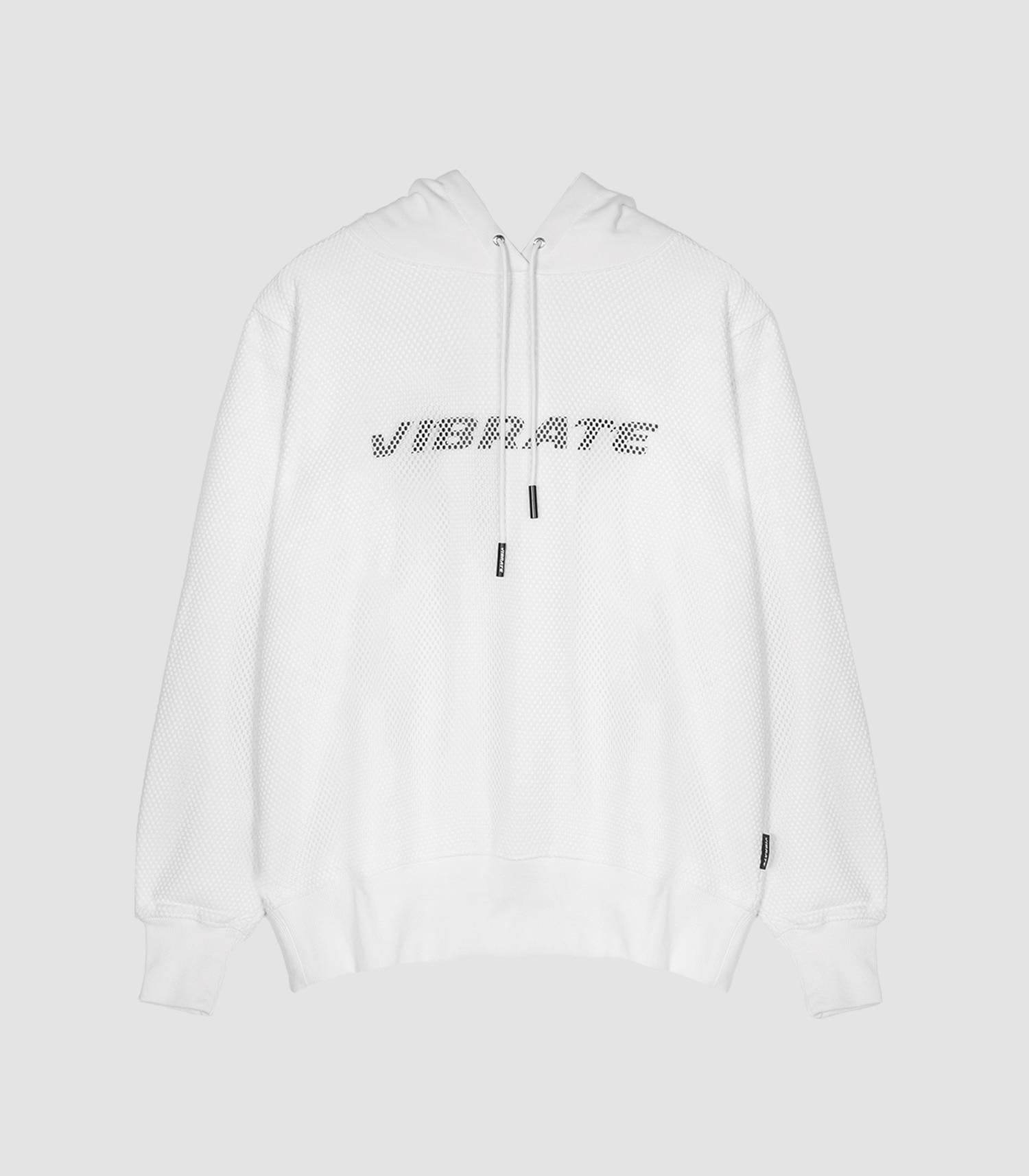 Худи с сетчатыми вставками и вибрацией (белый) White/L