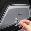 Hlpg5 2/4pcs Car Audio Decorate 3D Aluminum Badge Emblem Sticker For Jeep Grand Cherokee Wrangler Gladiator Compass Renegade Patriot