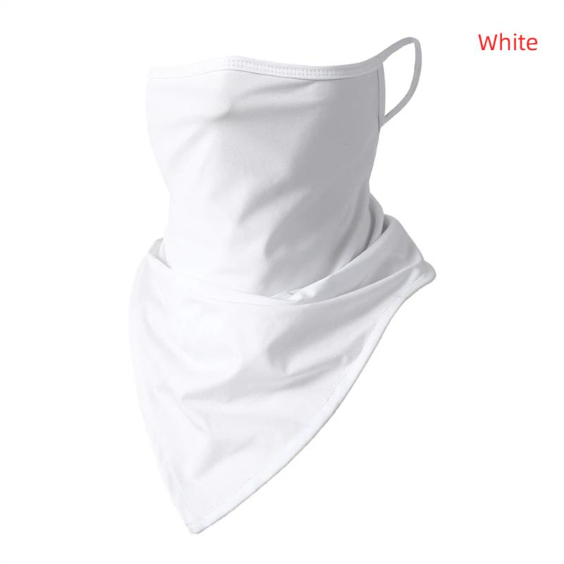 Maschera Estiva da Uomo Integrale Scaldacollo da Bicicletta Bandana da Ciclismo Maschera Protezione UV Traspirante Seta Ghiacciata Sciarpa da Appendere all'Orecchio per Esterno