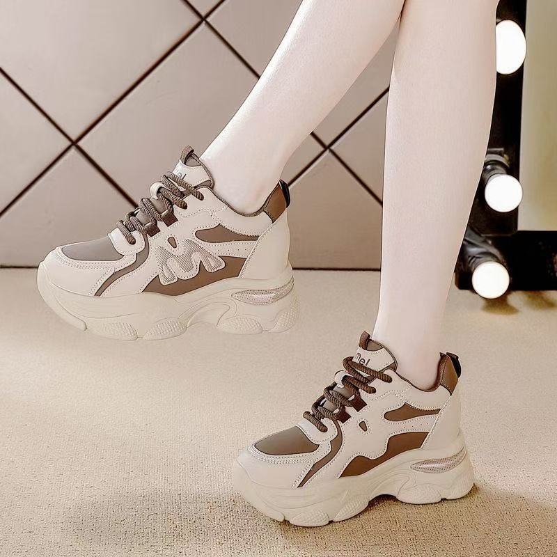 Platform dad shoes women's spring and autumn 2025 new small soft sole versatile platform sole sports casual shoes women