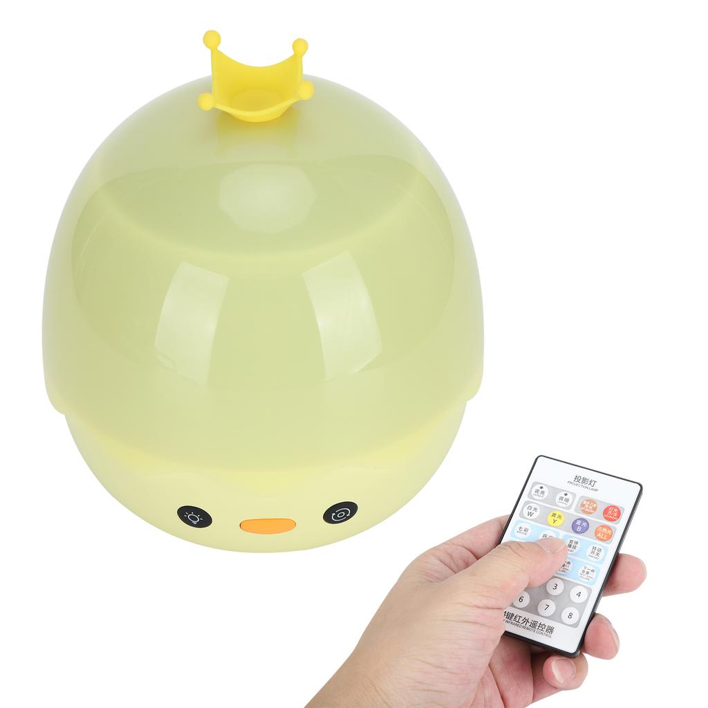Night Light Projector Multicolor Lamp Mini BT Speaker Remote Control Player Kid Gift Crown Duck