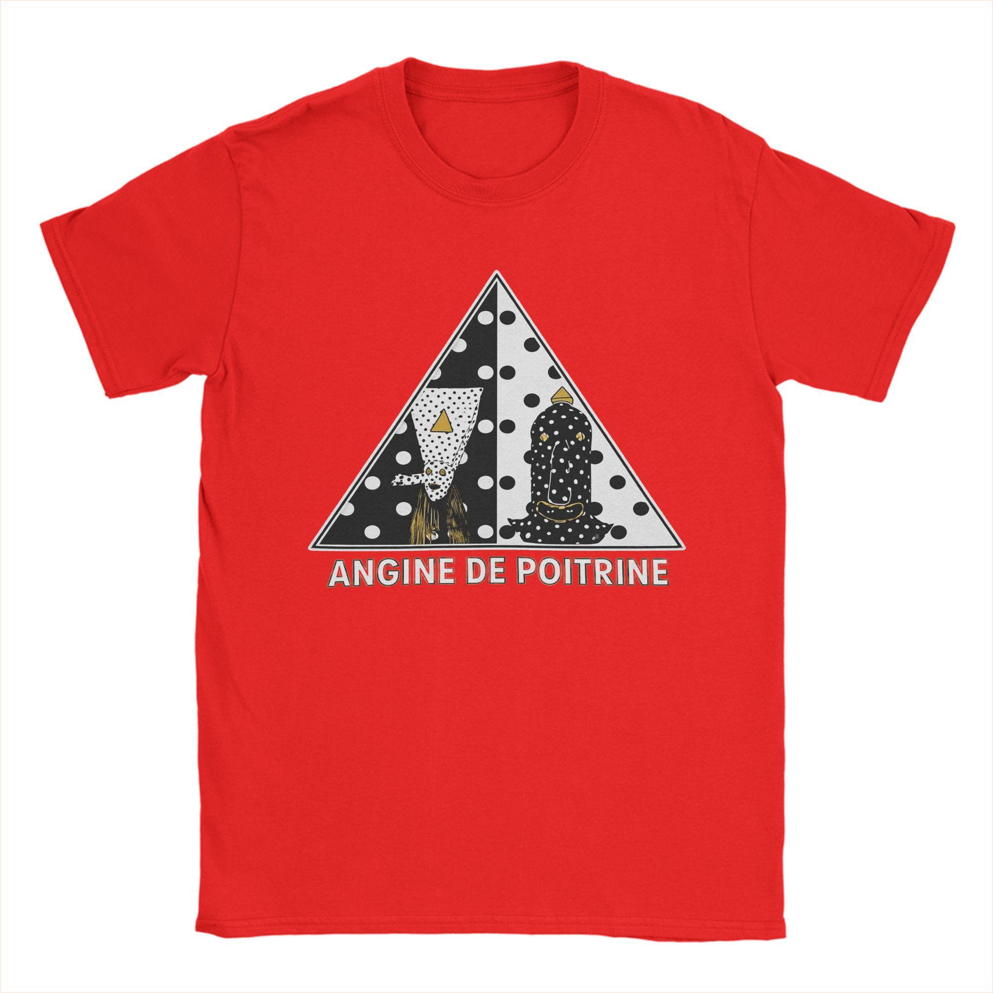Angine de Poitrine TShirts for Unisex  Novelty Pure Cotton Tees Crew Neck Short Sleeve T Shirts Printed Tops S