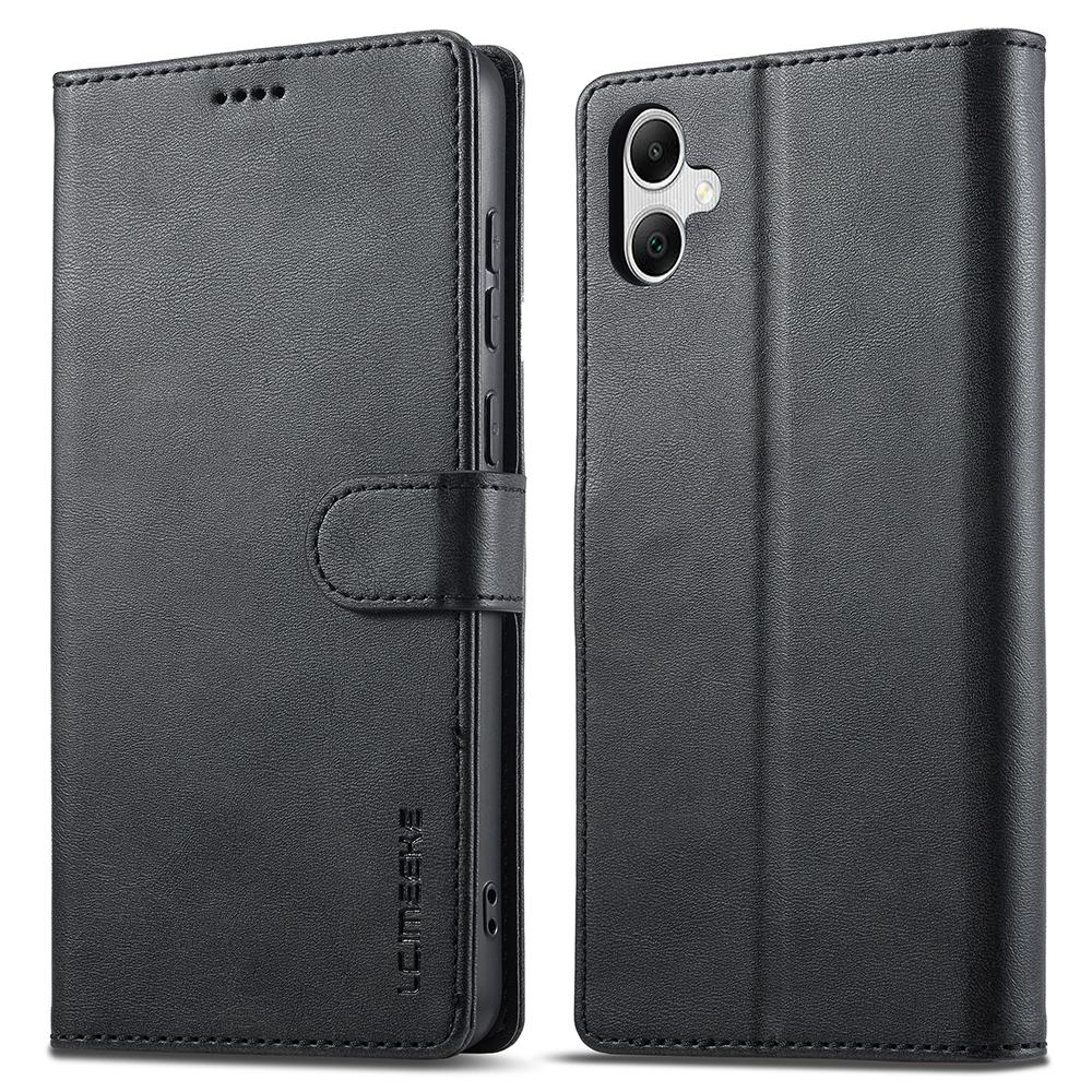 LC.IMEEKE For Samsung Galaxy A07 4G Case Calf Texture PU Leather Stand Wallet Phone Cover