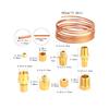Pressure Gauge Tubing Kit 72'' High Performance High Temperature Ductility Heat Resisting Accessories for Professional Repair