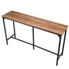 Bar Table, 1PCS 1600.2mm Kitchen Bar Table, Tall Dining Tables with Rounded Edge, Rectangular High Top Kitchen Tables for Balcony, Living Room, Light