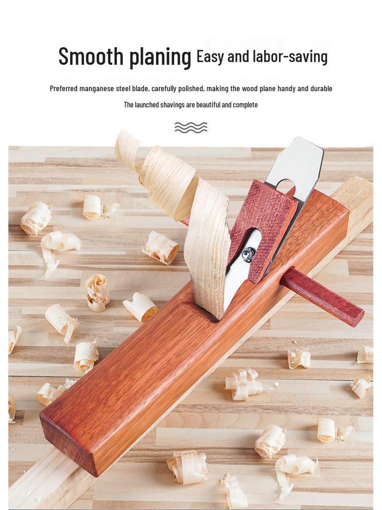 Indonesia Gong Manual Hand Planer Set: Compact Carpenter's Tool with Push Planer, Blade, Hug Planer, and Luban Planer
