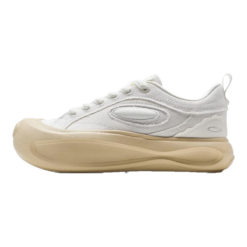 Xtep Women s Spring/Summer Breathable Canvas Platform Sneakers 38