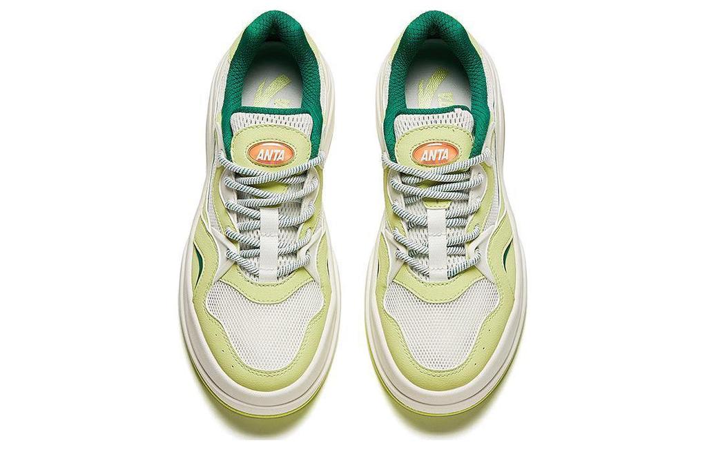 Women's Sneakers Anta Seaweed Spring Low top Skateboard Shoes Women's White Green