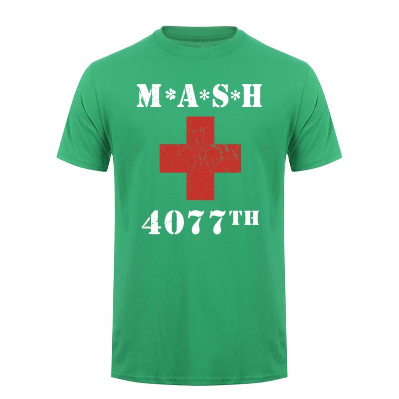 4077th Mash 4077 Alan Alda War T Shirt Unisex Cotton T Shirts Mash Short Sleeve Tee Shirt Cool Clothing Da100