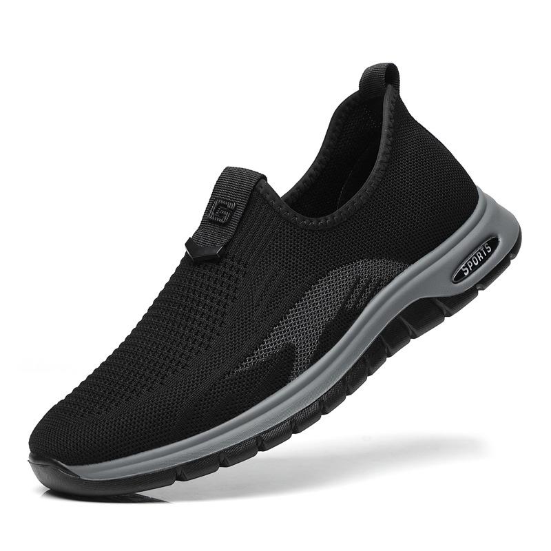 Men's shoes summer 2025 new breathable mesh shoes men's casual sports shoes soft-soled walking shoes men's 2025