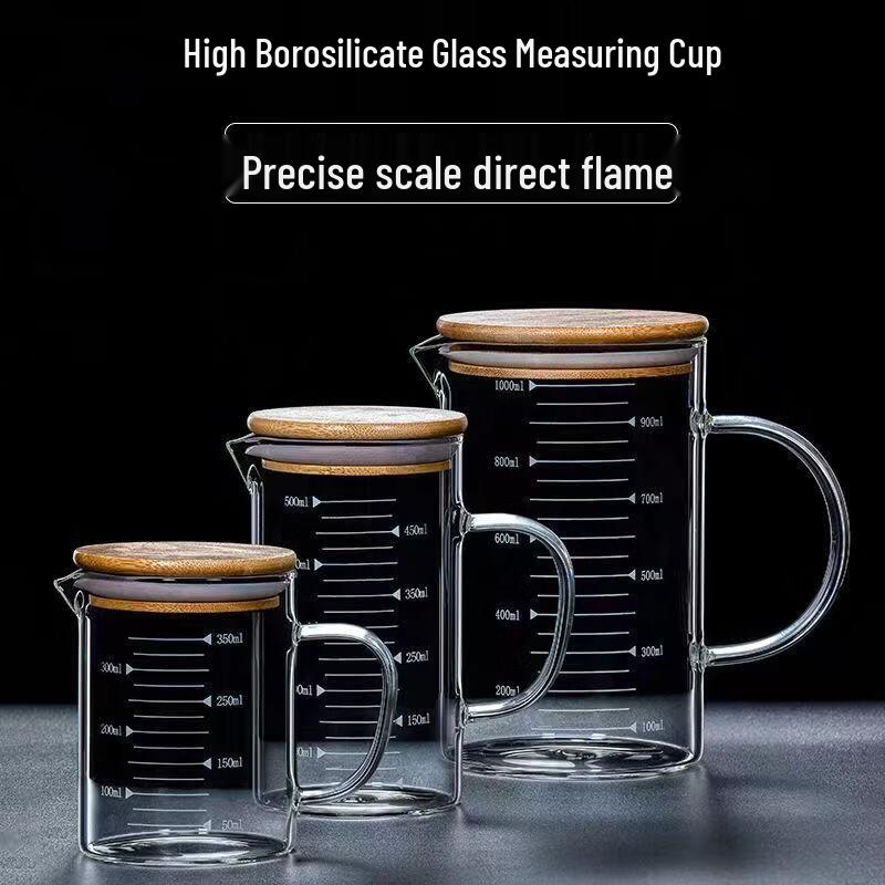 Yicang Heat-Resistant Glass Measuring & Drinking Cup Set